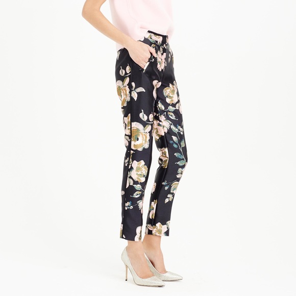 J. Crew Pants - J Crew Collection Silk Pants size 0 Painterly